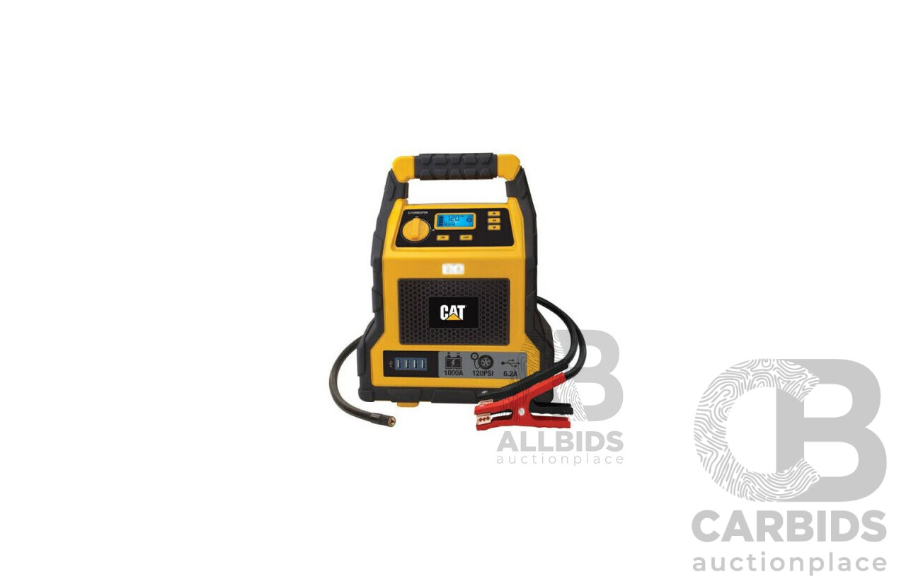 Bulk Lot - Cat (CJ1000DCPAU) Professional Power Station and Shell Jumpstarter (ART105079) - Total ORP $319.98