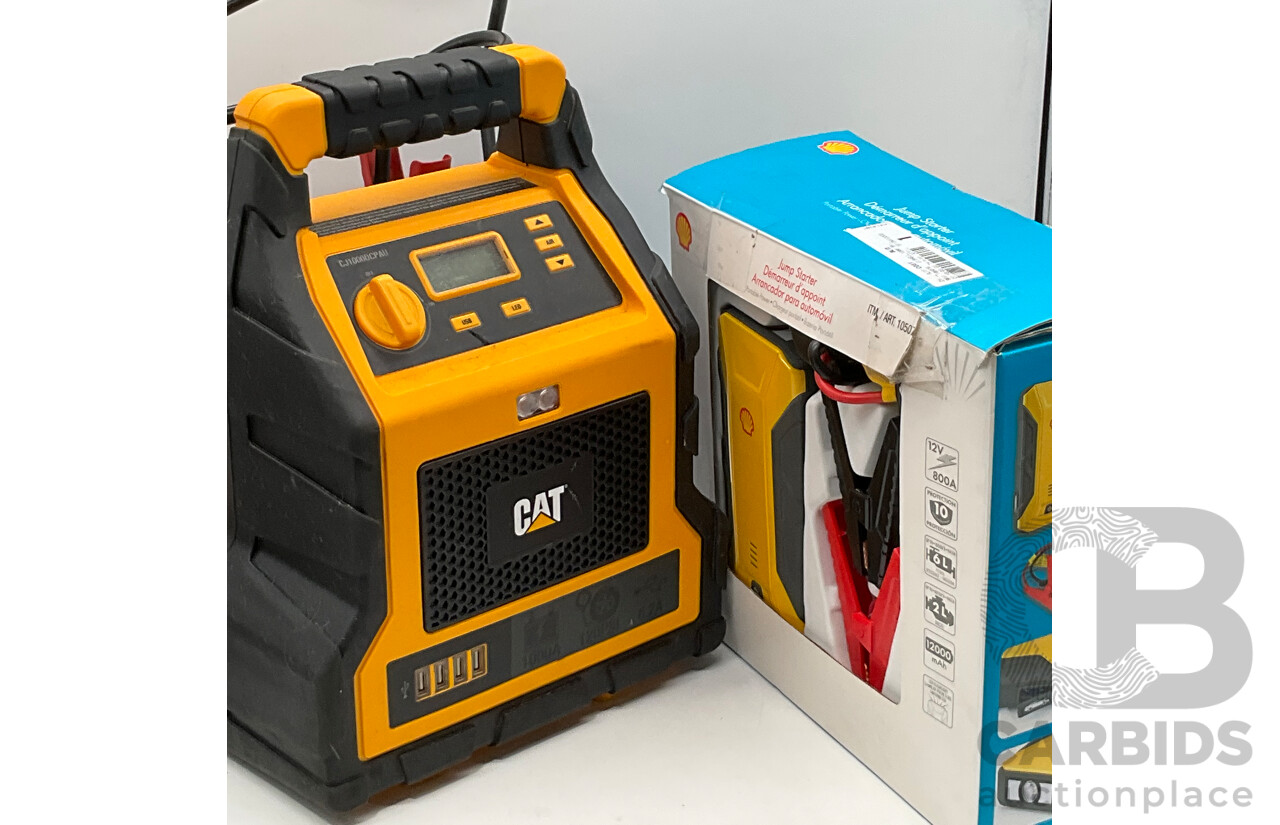 Bulk Lot - Cat (CJ1000DCPAU) Professional Power Station and Shell Jumpstarter (ART105079) - Total ORP $319.98