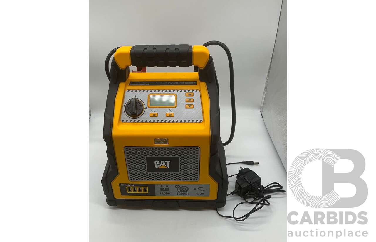 CAT Professional Power Station Jump Starter/Air Compressor/USB Power 1200 Peak Amps - Total ORP $159.99