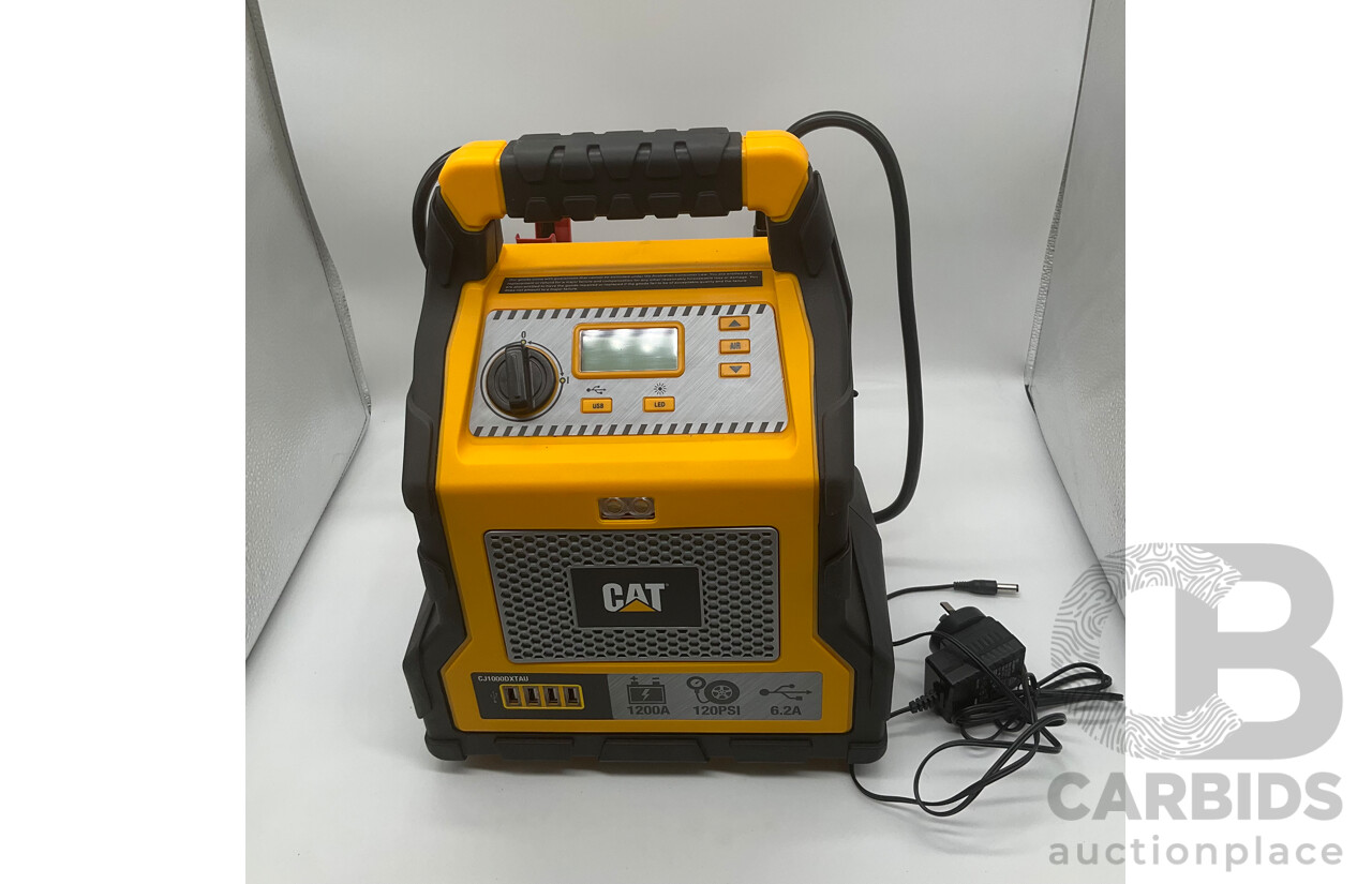 CAT Professional Power Station Jump Starter/Air Compressor/USB Power 1200 Peak Amps - Total ORP $159.99