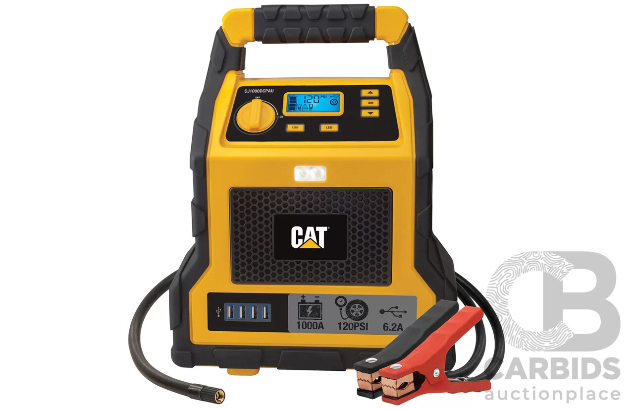 CAT (CJ1000DCPAU) Jumpstarter & Air Compressor - ORP $144.99