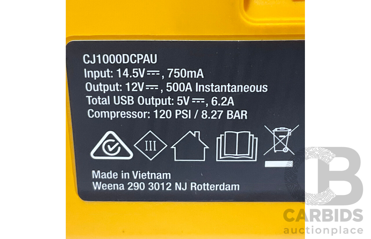 CAT (CJ1000DCPAU) Jumpstarter & Air Compressor - ORP $144.99