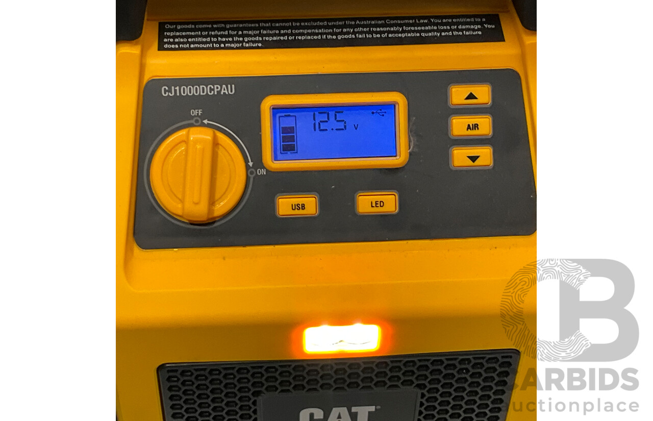 CAT (CJ1000DCPAU) Jumpstarter & Air Compressor - ORP $144.99