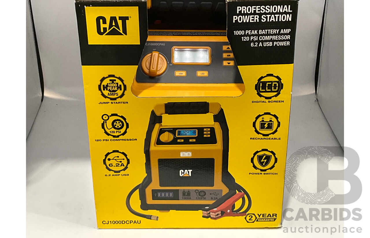 CAT (CJ1000DCPAU) Jumpstarter & Air Compressor - ORP $144.99