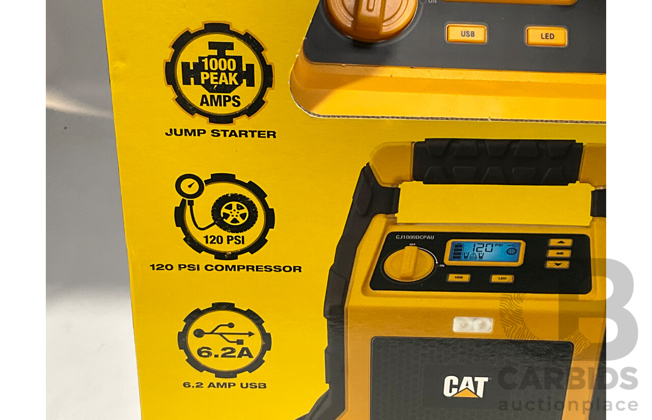 CAT (CJ1000DCPAU) Jumpstarter & Air Compressor - ORP $144.99