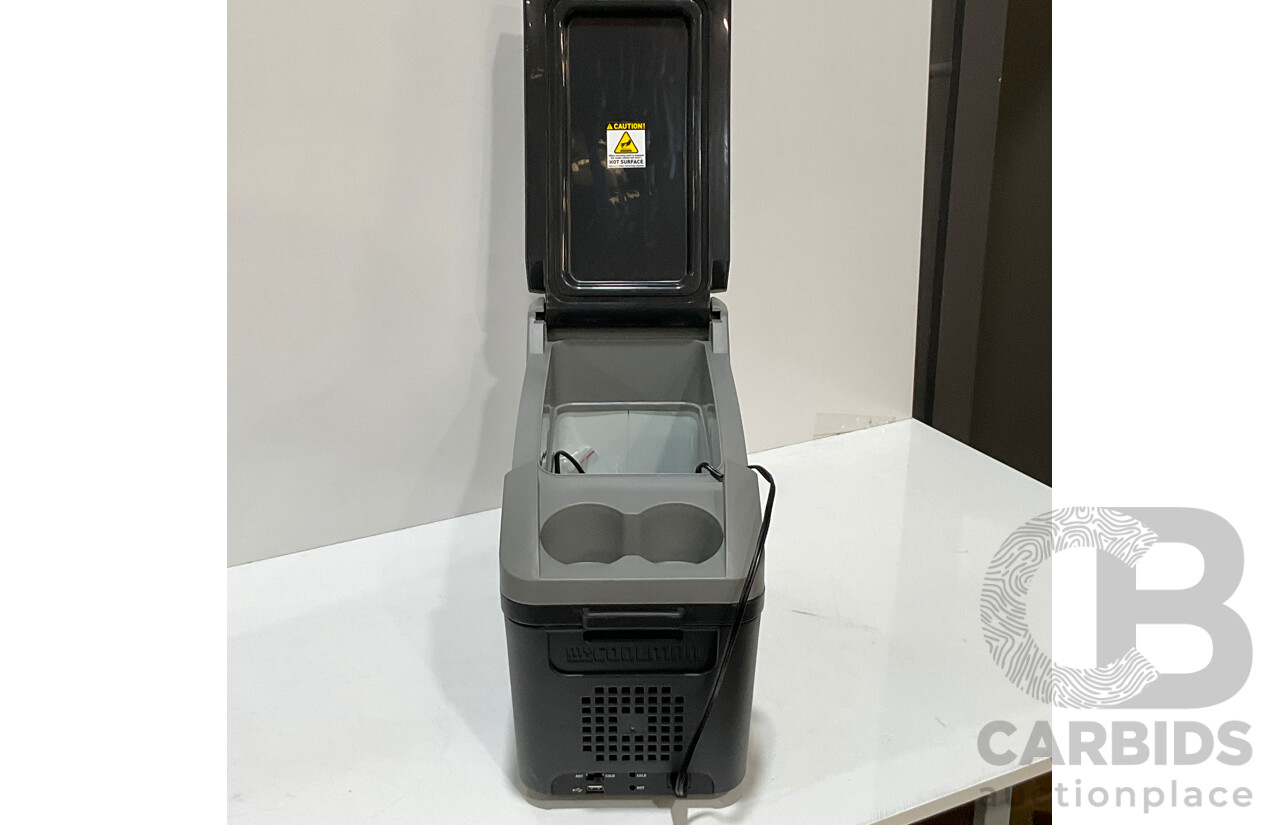 MYCOOLMAN (CTP10) 10 Litre Thermo Cooler / Warmer With Cord Storage and Can Holders - 12V Automotive Plug ORP $135.00