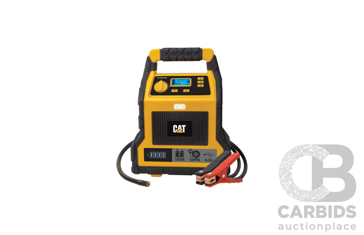 CAT (CJ1000DCPAU) Jumpstarter & Air Compressor - ORP $144.99