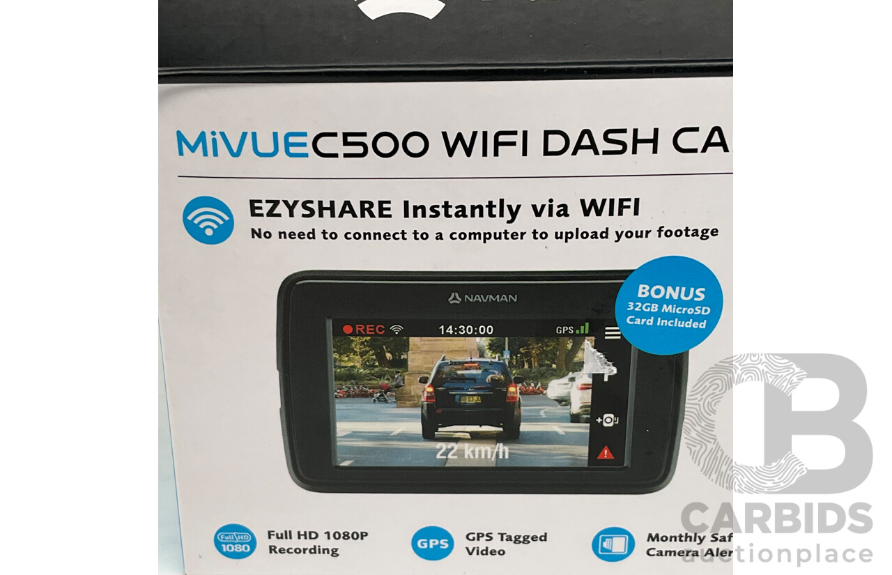 NAVMAN (AA00C500) MiVue C500 WiFi 1080P With GPS Tagging ORP $199.00