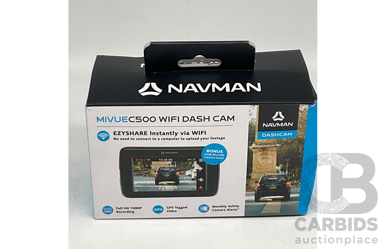 NAVMAN (AA00C500) MiVue C500 WiFi 1080P With GPS Tagging ORP $199.00