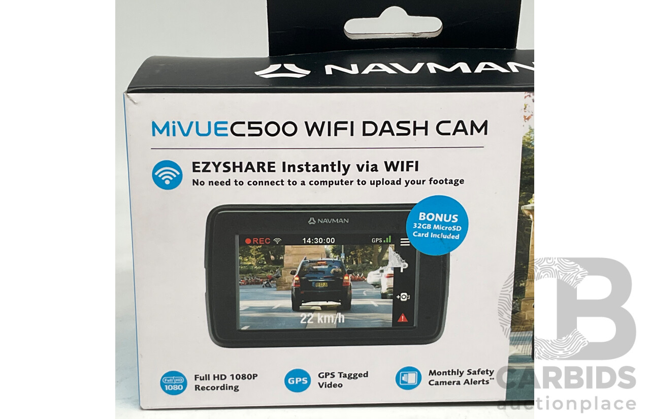 NAVMAN (AA00C500) MiVue C500 WiFi 1080P With GPS Tagging ORP $199.00