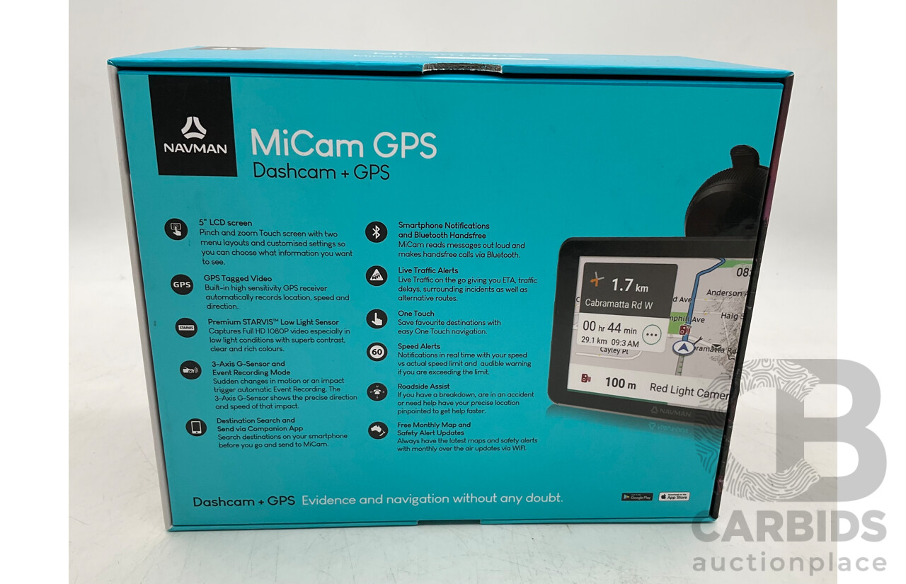 NAVMAN (AA0072009) MiCam GPS Dashcam + GPS - Estimated ORP $299.00