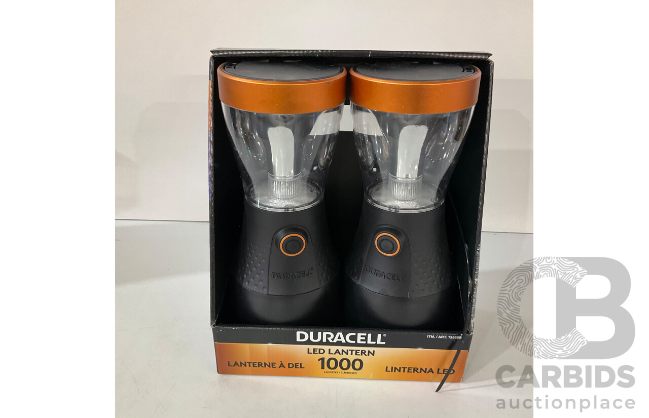 WINPLUS (AC56388AU-60) Car Jump Start, DURACELL (1356899) 2 Pack Led Lantern, DURACELL (1600263) 3 Pack Head Lamps - LOT of 3 - ESTIMATED ORP $195