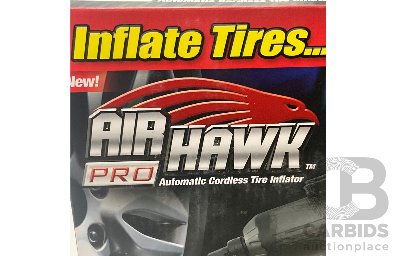 AIR HAWK Pro Automatic Cordless Tire Inflator - SENSIBLE ECO LIVING (1600211) 47L Bin - Lot of 2 - Total ORP $265.00