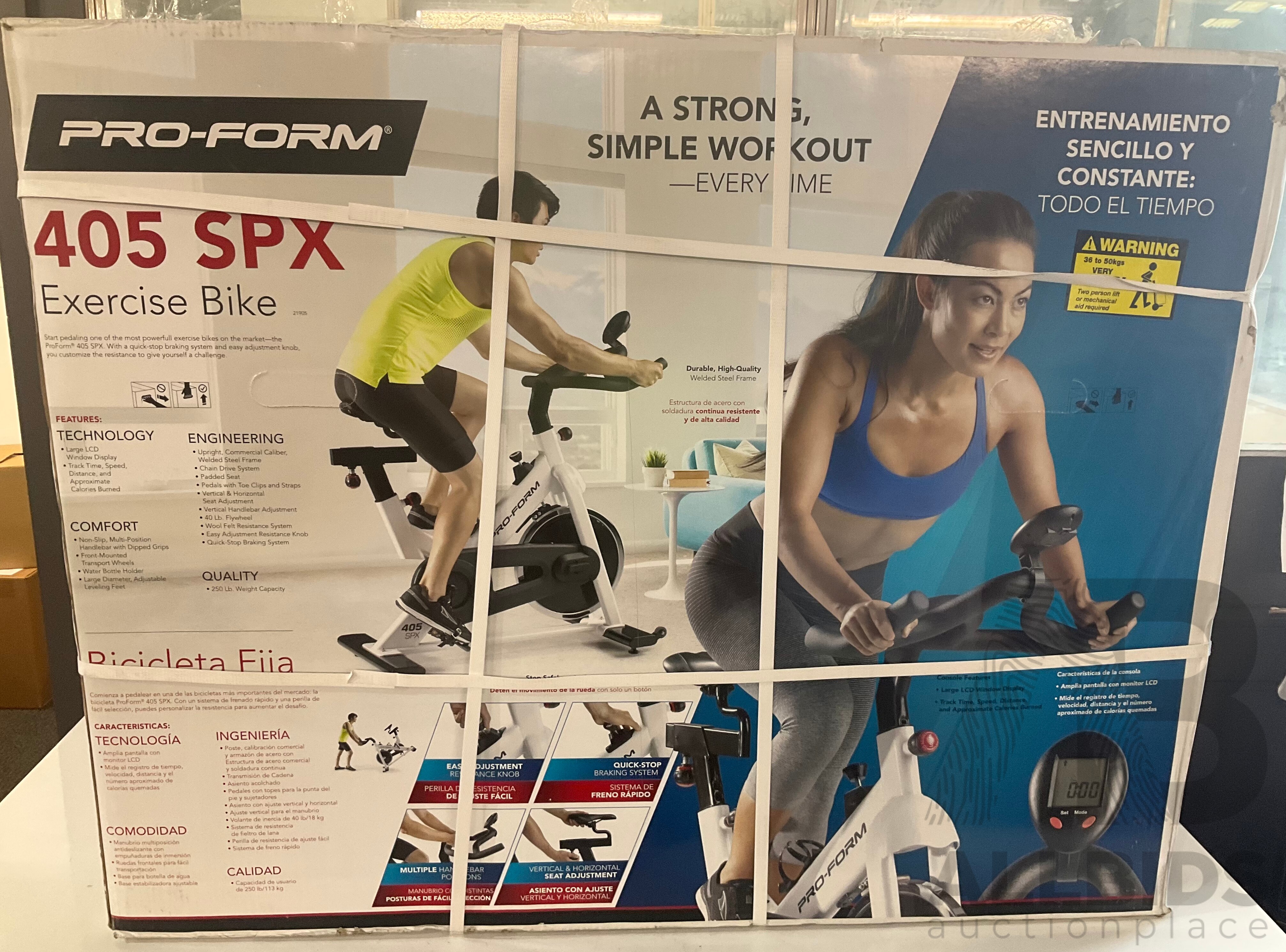 Proform 405 spx store spin bike