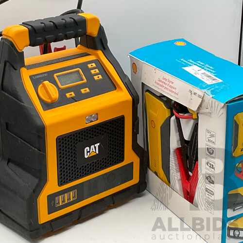 Bulk Lot - Cat (CJ1000DCPAU) Professional Power Station and Shell Jumpstarter (ART105079) - Total ORP $319.98