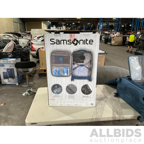 SAMSONITE Sahora NXT 2 Piece Softside Luggage Set Blue - ORP $269.98