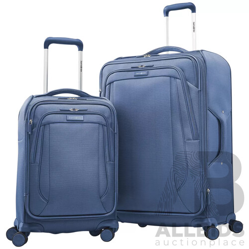 SAMSONITE Sahora NXT 2 Piece Softside Luggage Set Blue - ORP $269.98