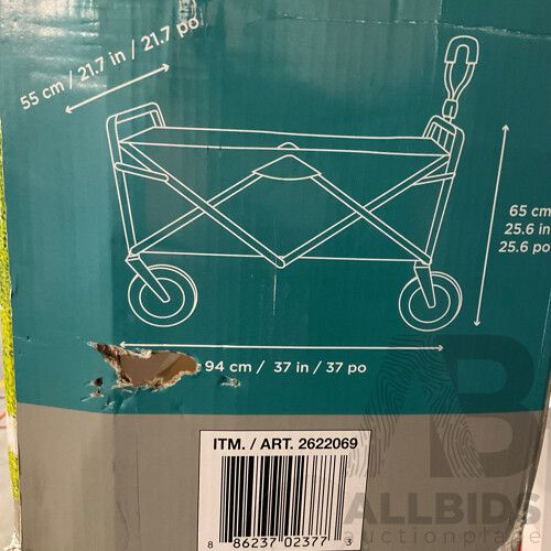 Mac Sports Extra Large Folding Wagon With Cargo Net - ORP $139.99