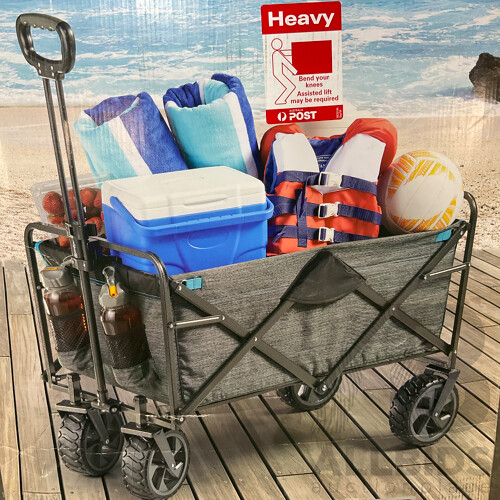 Mac Sports Extra Large Folding Wagon With Cargo Net - ORP $139.99