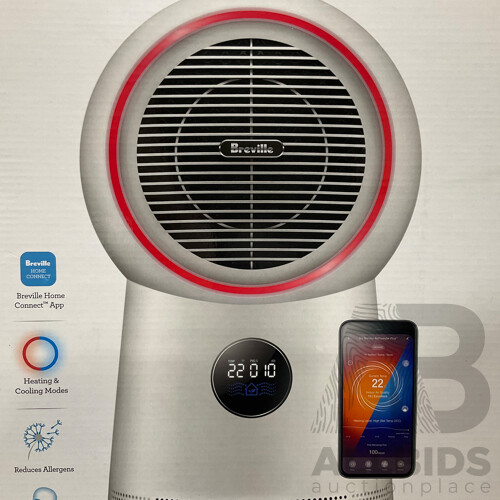 BREVILLE (LPH708WHT2JAN1) the AirRounder™ Plus Connect 3-in-1 Heating & Cooling Purifier - ORP $599.00