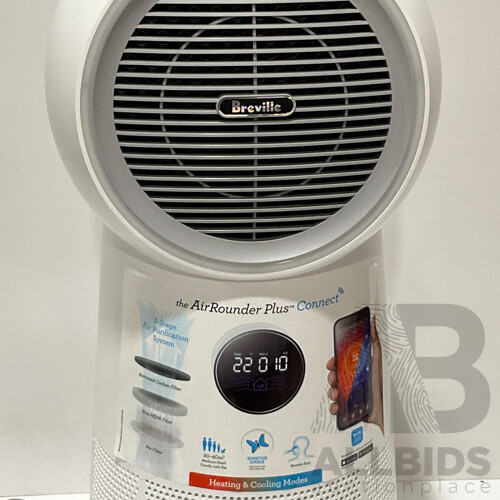 BREVILLE (LPH708WHT2JAN1) the AirRounder™ Plus Connect 3-in-1 Heating & Cooling Purifier - ORP $599.00