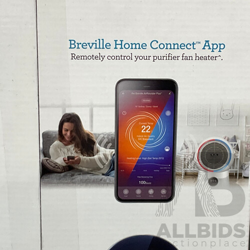 BREVILLE (LPH708WHT2JAN1) the AirRounder™ Plus Connect 3-in-1 Heating & Cooling Purifier - ORP $599.00