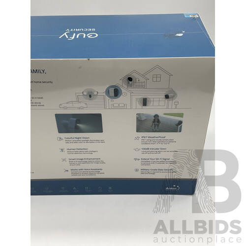 Eufy (T8832CD3) Security 3 Wire-Free 1080P Security Cameras - Orp $549.95
