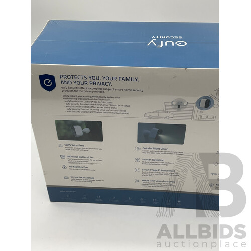 Eufy (T8832CD3) Security 3 Wire-Free 1080P Security Cameras - Orp $549.95