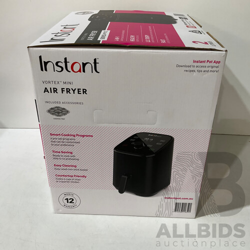 LEAF & BEAN Electric Espresso Maker Electric Espresso Maker, INSTANT Vortex Mini Air Fryer 2L - LOT of 2 - ORP $208.90