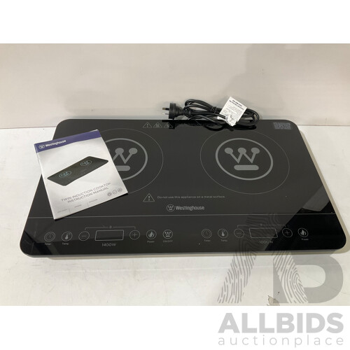 WESTINGHOUSE (WHIC02K) Twin Induction Cooktop  ORP $169.99
