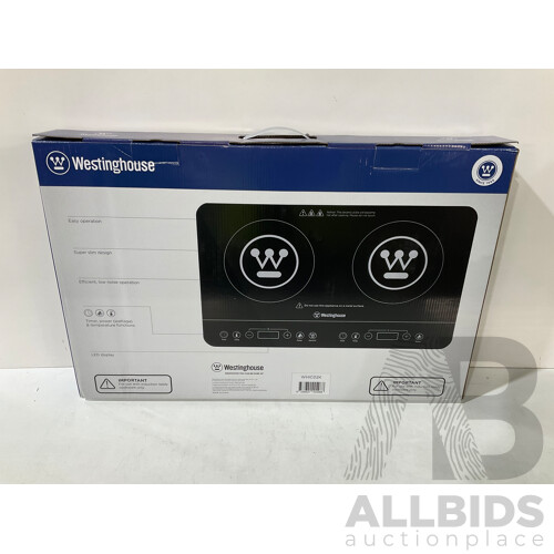 WESTINGHOUSE (WHIC02K) Twin Induction Cooktop  ORP $169.99