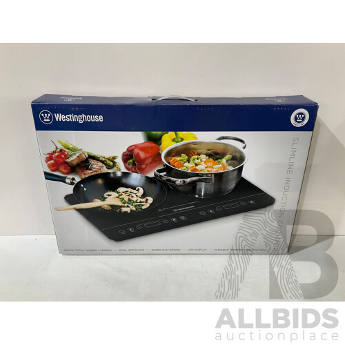 WESTINGHOUSE (WHIC02K) Twin Induction Cooktop  ORP $169.99