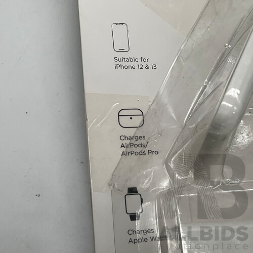 ALTIUS (AL-SW1315HN-BLK) Smart Watch - JOURNEY (JMS31SWH) 3-in-1 Charging Stand - SIMPLECON (CL516) Clip on Phone Tablet Holder - Lot of 3 - Total ORP $316.97