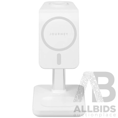 ALTIUS (AL-SW1315HN-BLK) Smart Watch - JOURNEY (JMS31SWH) 3-in-1 Charging Stand - SIMPLECON (CL516) Clip on Phone Tablet Holder - Lot of 3 - Total ORP $316.97