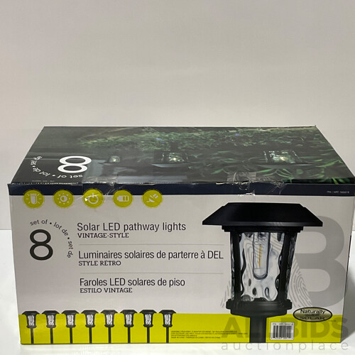 Naturally Solar GTX Pathway Lights 8 Pack - ORP $99.99