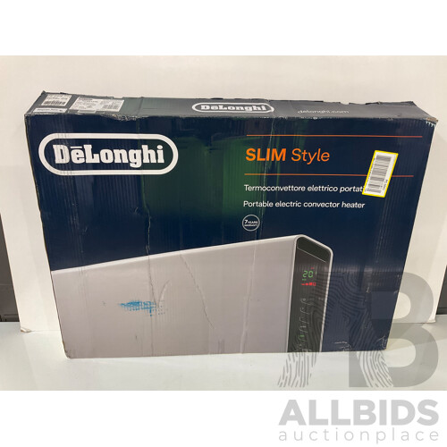 DE'LONGHI (HCX9124E) 2400W Slimline Panel Heater With Timer - ORP $259.99