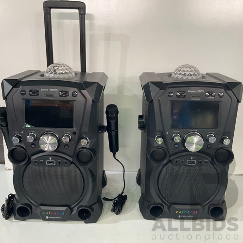 CARNAVAL (SDL9035) the Singing Machine SDL9035 - LOT of 2 - ORP $679.98
