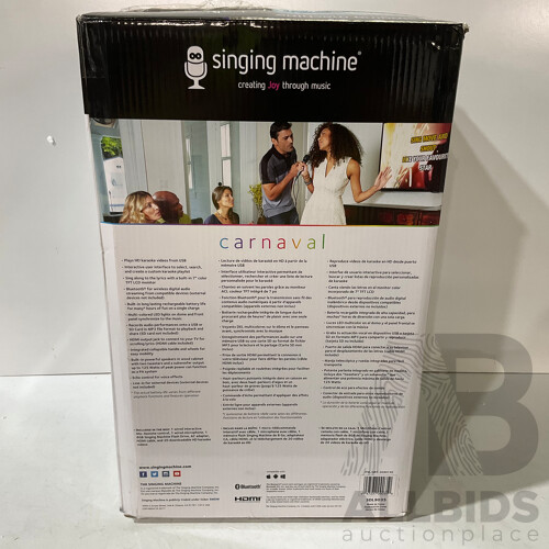 CARNAVAL (SDL9035) the Singing Machine SDL9035 - LOT of 2 - ORP $679.98