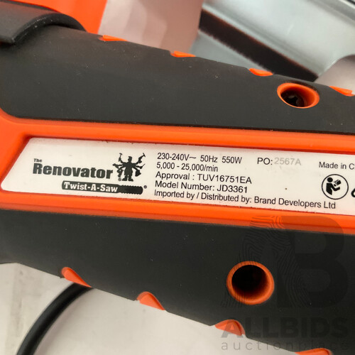 THE RENOVATOR (JD3361) Twist a Saw (INCOMPLETE) Estimated ORP $100