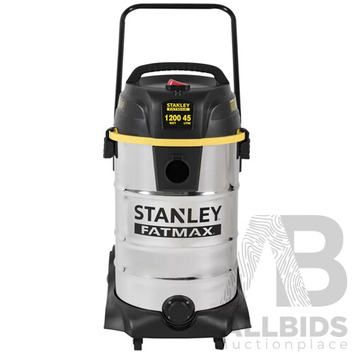 STANLEY FATMAX (91657) Wet and Dry Vac 45L With Accessories - ORP $169.99