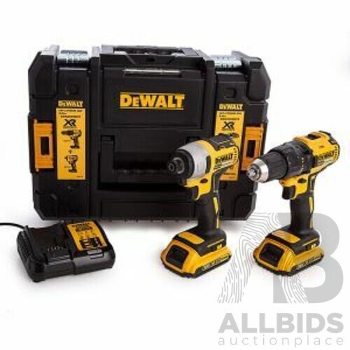 DEWALT (DCK2059D2T-XE) Power Tool Kit, 18V XR Brushless 2 Piece, 2.0Ah - Total  ORP $447.00