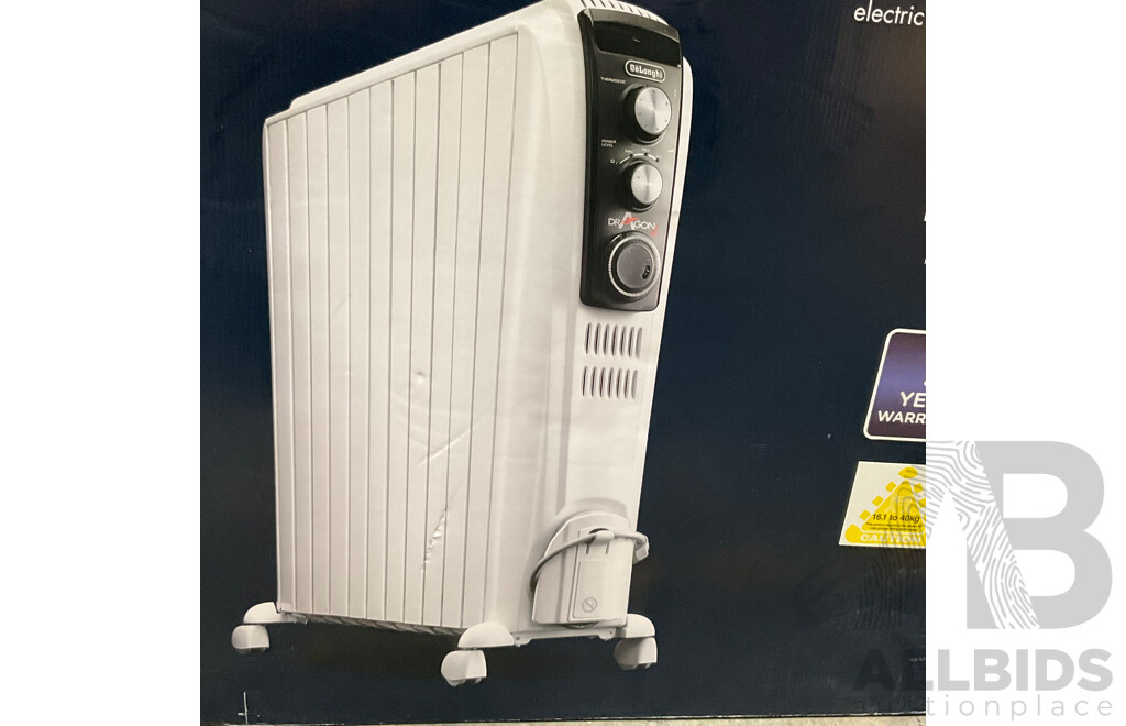 DeLonghi (TRD442400MT) 2400W Dragon4 Oil Column Heater With Timer - ORP $319