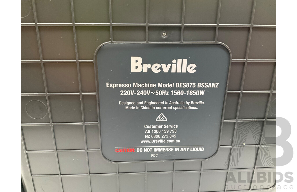 BREVILLE (BES870BSS) the Barista Express Stainless Steel - ORP $649.00