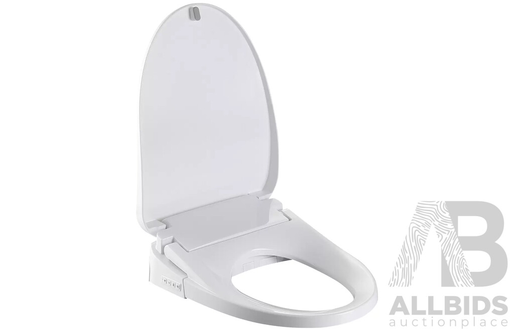 PRESENZA (98038) Heavy Duty Smart Bidet Seat White - Precenza (QTA025F) Bidet Water Filter (X4) - Lot of 5 - ORP $489.99