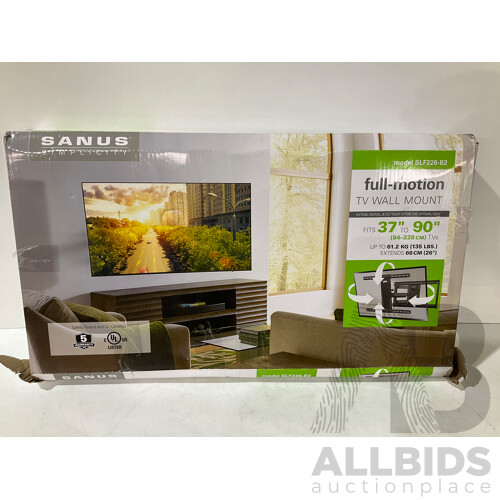 SANUS SIMPLICITY (SLF226-B2) TV Wall Mount - ORP $164.99