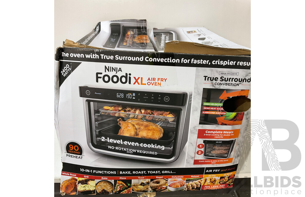 NINJA ( DT200) Foodi XL Air Fry Oven - Black/Silver- ORP $399.99