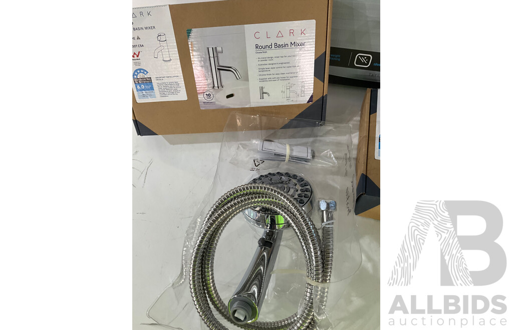 CLARK, TAYLOR, Assorted Bathroom Accessories - Lot of 4 - Total ORP $435.90
