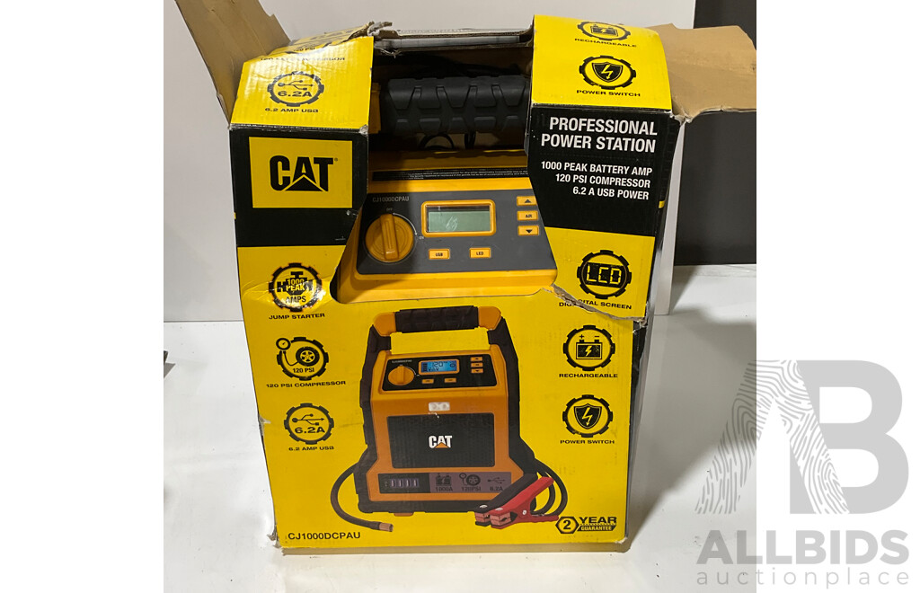 CAT (CJ1000DCPAU) Jumpstarter & Air Compressor - ORP $144.99