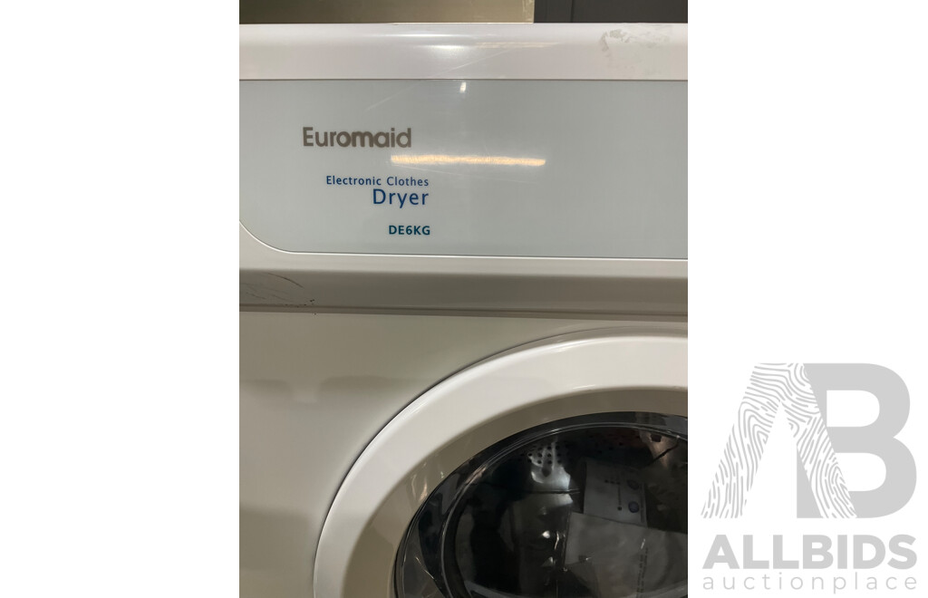 EUROMAID (DE6kg) Vented Dryer White - Total - ORP $506.00