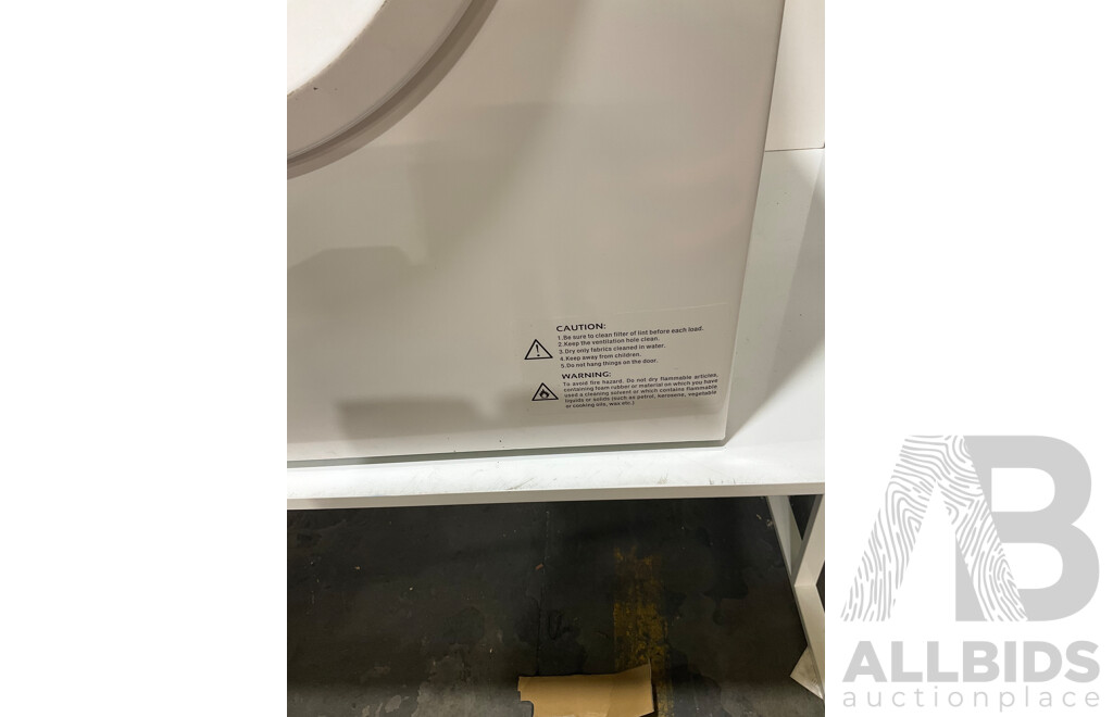 EUROMAID (DE6kg) Vented Dryer White - Total - ORP $506.00